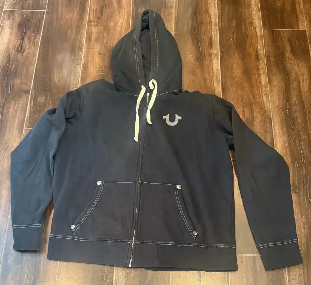 Vintage True Religion World Tour Fashion for the Senses Full Zip Hoodie